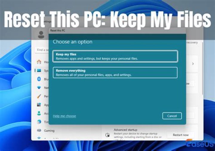 The Keep my files button Keep my files button windows 11 keeps freezing