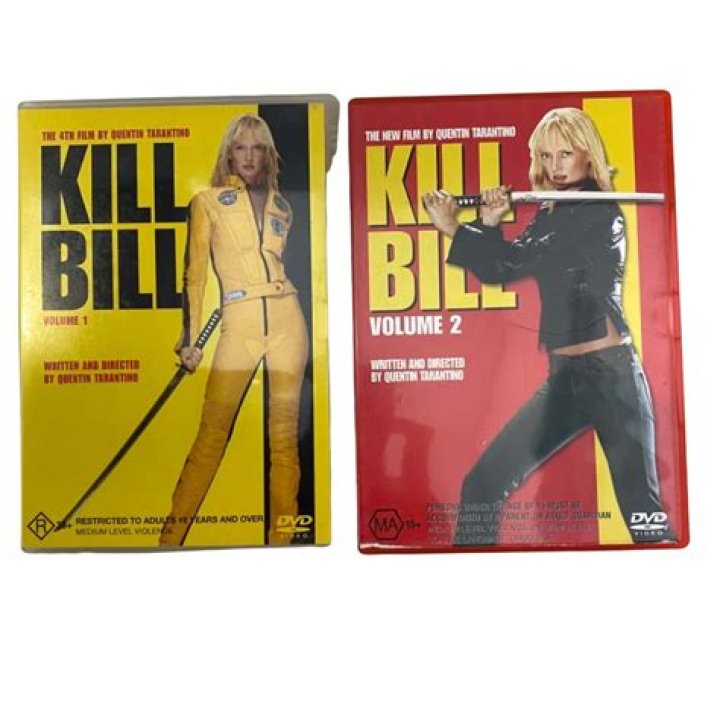 “Kill Bill Volume 1” vs. “Kill Bill Volume 2” –