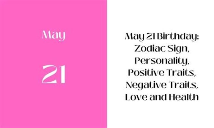 may 21 birthday