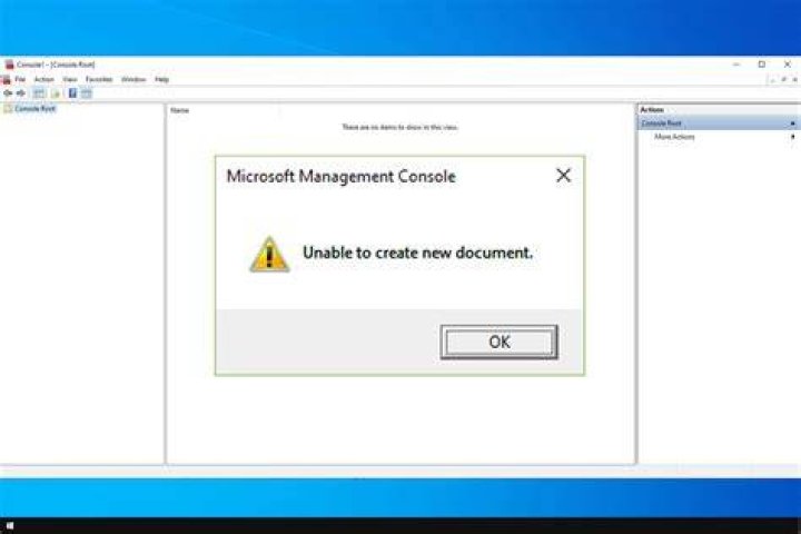 Microsoft Management Console Unable to Create New Document [FIX]