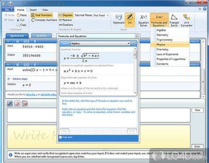 Microsoft Mathematics windows 10