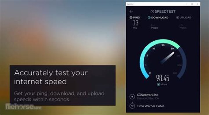 More button Speedtest by Ookla