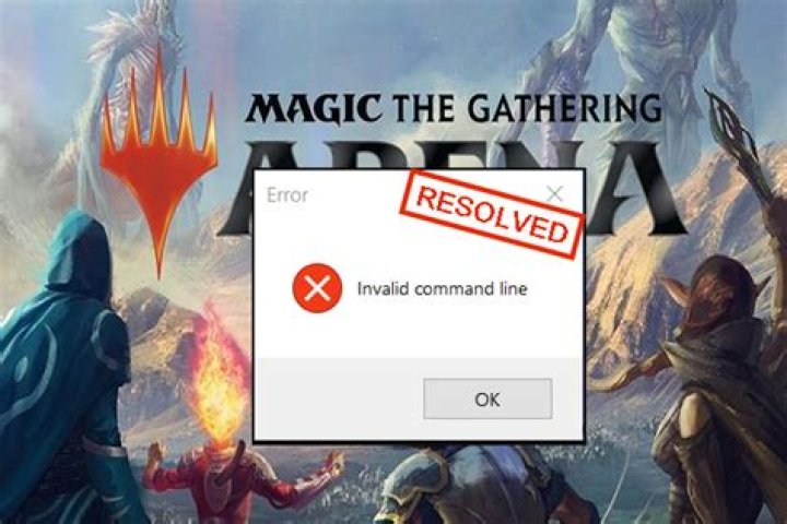 mtg arena invalid command line error
