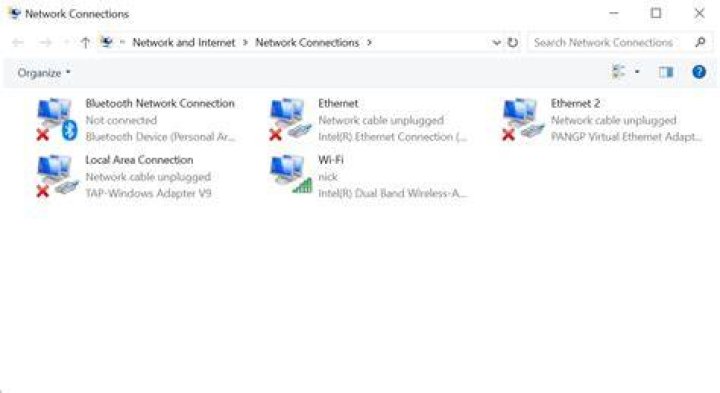network connections window network connections check bluetooth