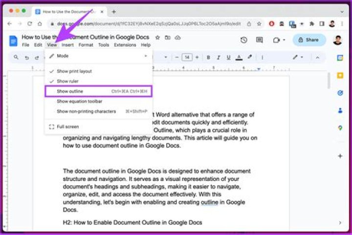 New Google Docs outline tool helps easily find sections within your documents