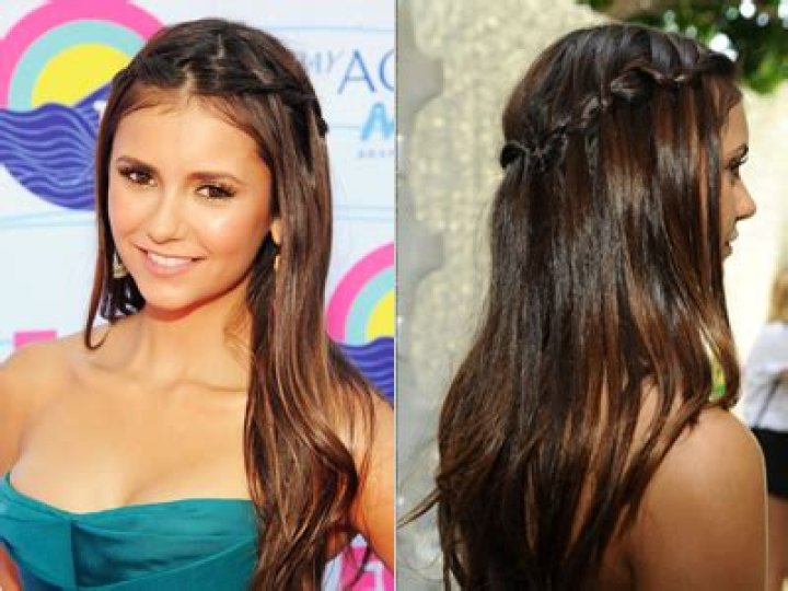Nina Dobrev’s Double Waterfall Braid