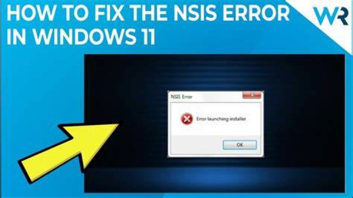 NSIS error in Windows 11
