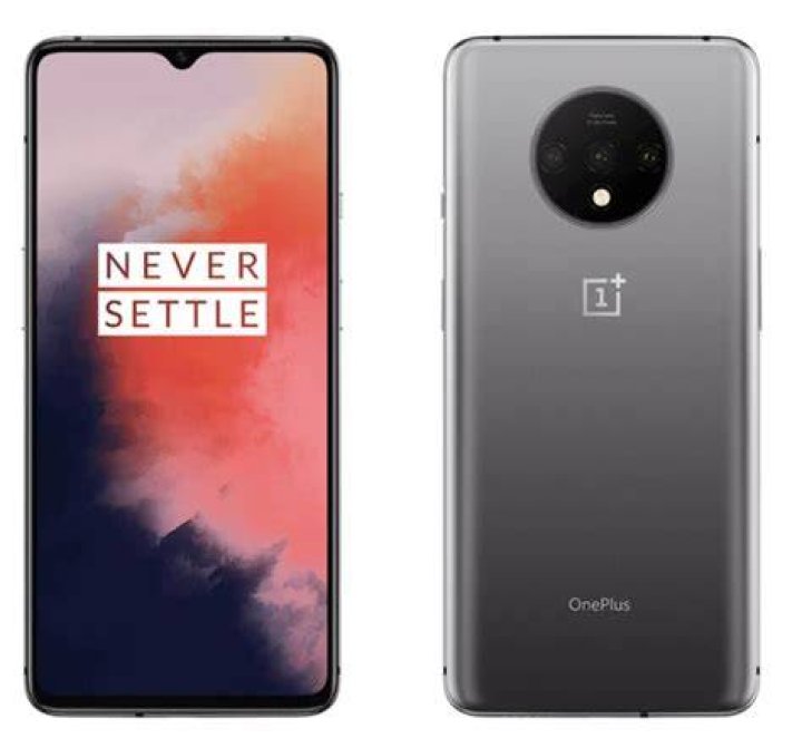 OnePlus 7T in glacier blue and frosted silver with OnePlus 7T Pro McLaren edition