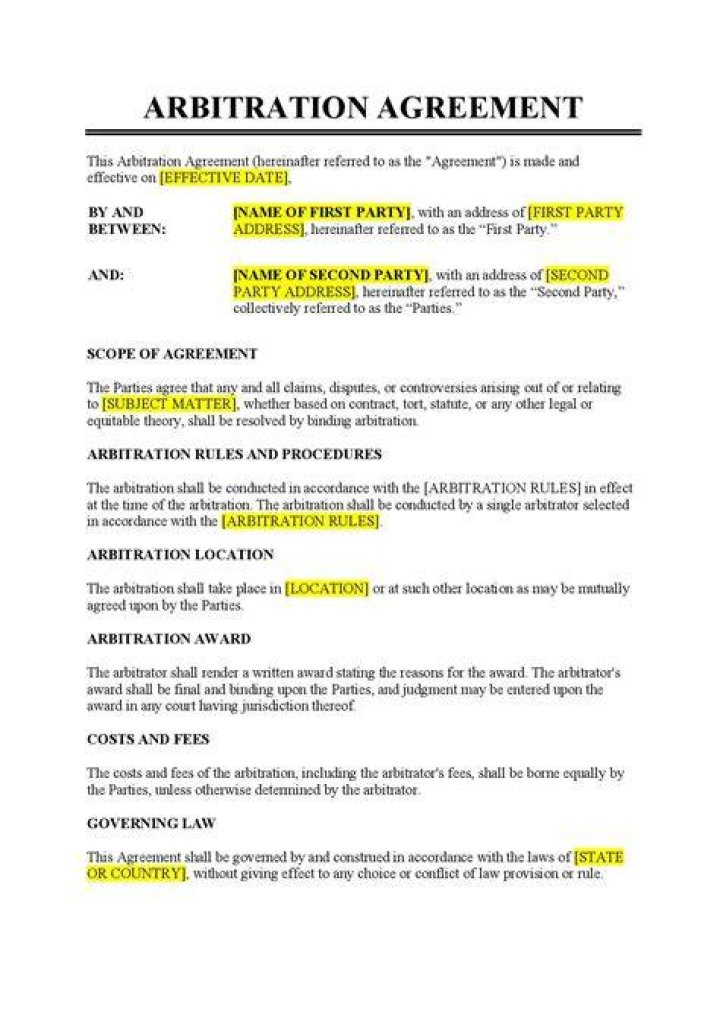 open arbitration form link under Binding-arbitration