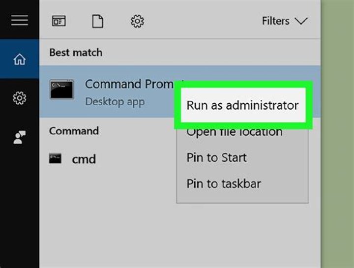 open command prompt as admin