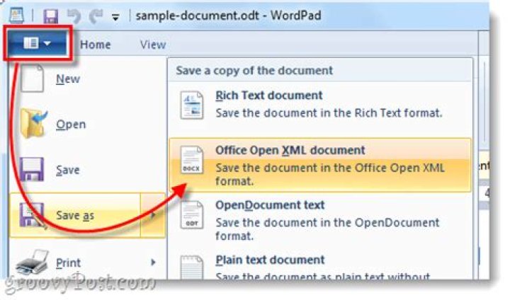 open file open file WordPad does not support all of the features of this document's format