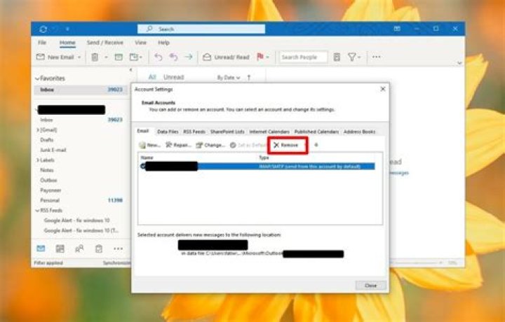 Outlook emails have disappeared