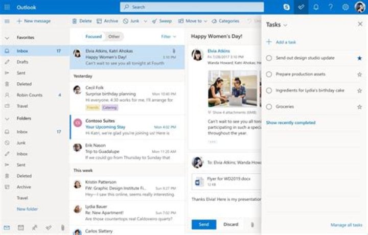 Outlook messagerie
