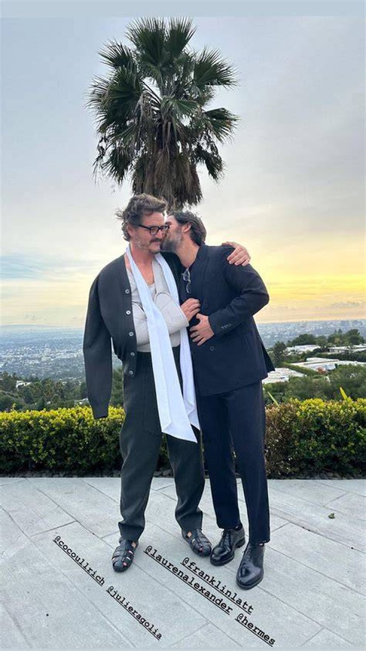 Pedro Pascal with his agent Franklin Latt