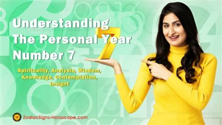 Personal year number 7