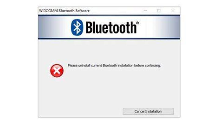 Please uninstall current Bluetooth installation Broadcom