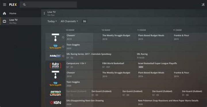 plex live tv plex live tv