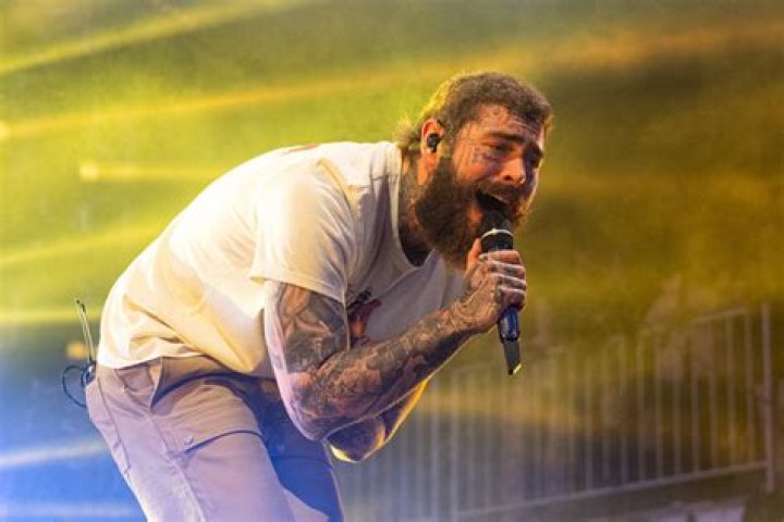 Post Malone singing.