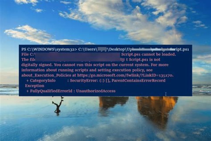 PowerShell digitally signed error