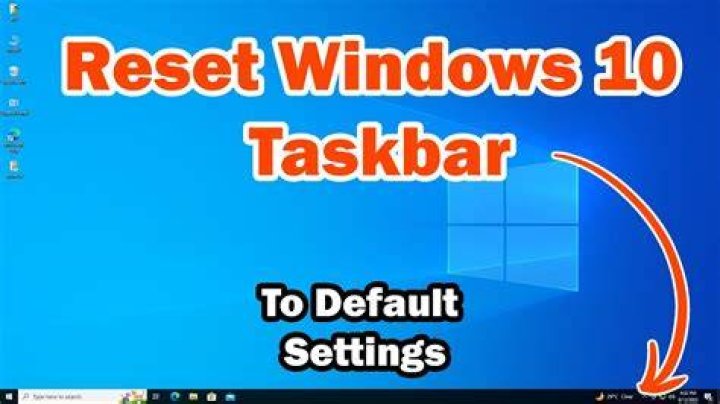 regedit reset taskbar settings windows 11