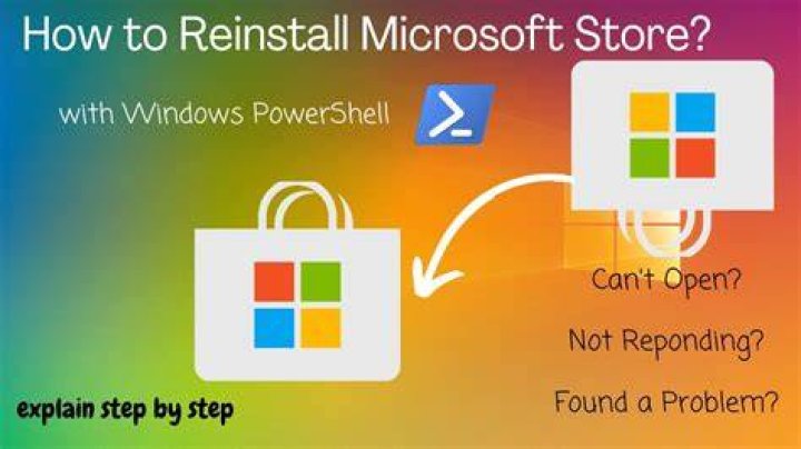 PowerShell command reinstall Microsoft Store
