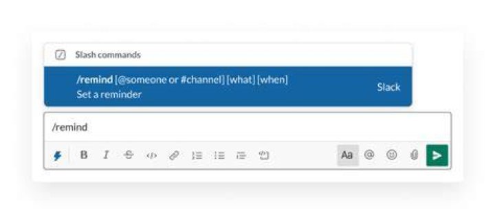 remind command template slack how to create, edit and delete reminders