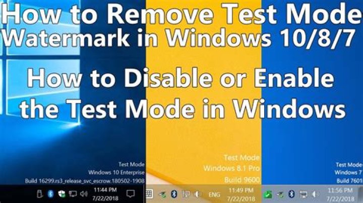 Remove watermark Windows 10 Test Mode