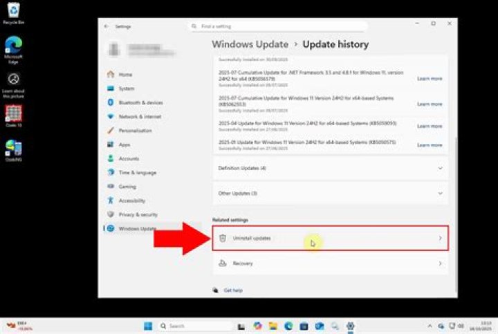 remove windows updates