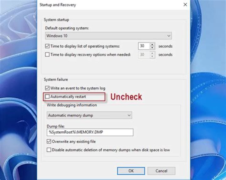 The Restart option Restart option unityplayer.dll