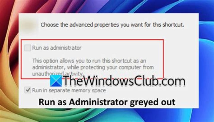 The Run as administrator option Run as administrator option windows 11 keeps freezing