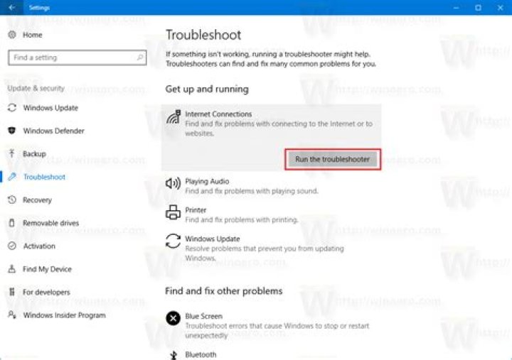 run printer troubleshooter windows 10