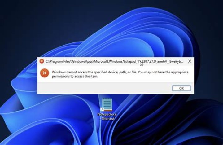 run window run window file system error