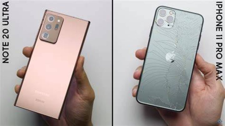 Samsung Galaxy Note 20 Ultravs iPhone 11 Pro Max Drop Test Back Panel Samsung Galaxy Note 20 Ultravs iPhone 11 Pro Max Drop Test Back Panel