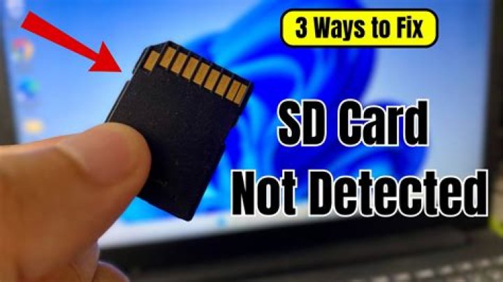 SD card not showing up Windows 10