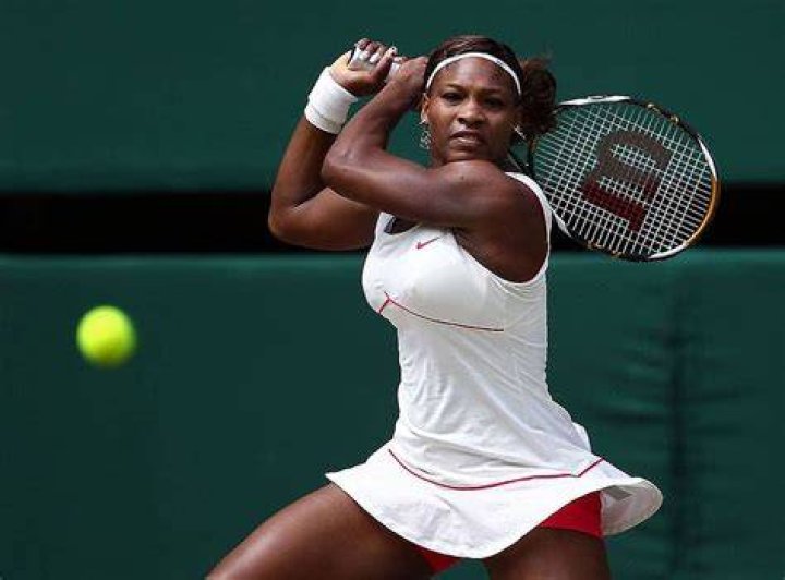 Serena Williams in action