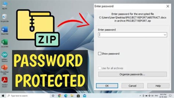 set zip password winzip