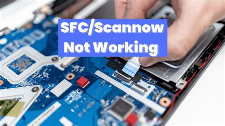 sfc scannow not working run as administrator