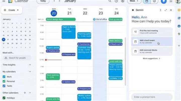 Side panel in Google Calendar Side panel in Google Calendar
