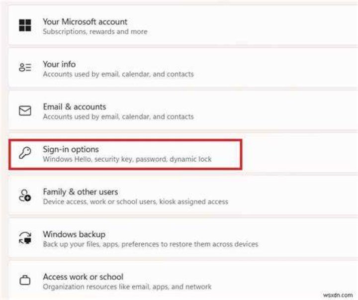 Sign in options not working in Windows 11