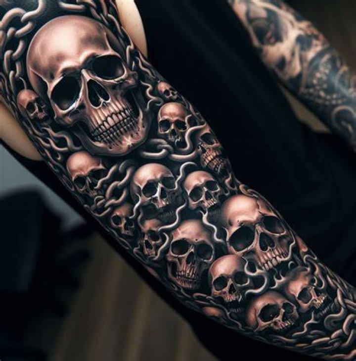 Skull Sleeve Tattoos