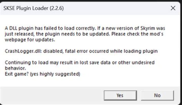 The Skyrim launcher window Skyrim launcher window Skyrim Failed to initialize render