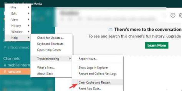 clear cache slack Slack Clear cache and Restart slack doesn't open links