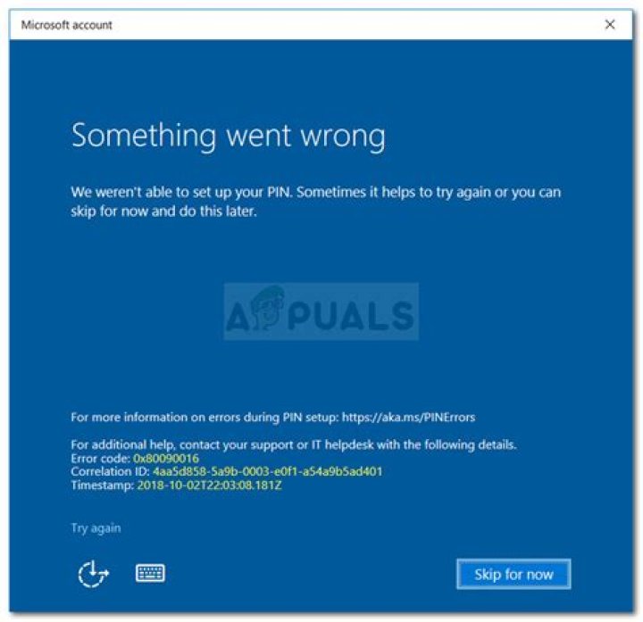 Sorry, something went wrong [Login/Connection]