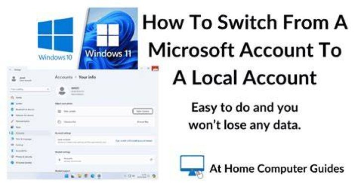 switch local windows account to microsoft account windows 10