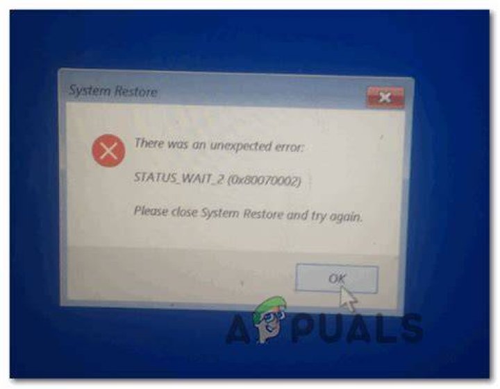 System Restore System restore - Status bad impersonation level