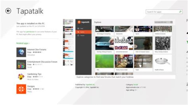 tapatalk windows 8