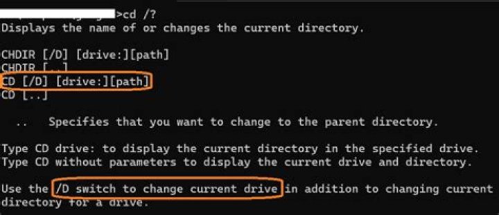 The change directory folder command The change directory command open folder in command prompt / cmd