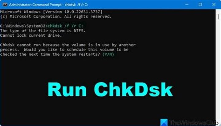 The chkdsk scan command The chkdsk command windows 11 keeps freezing