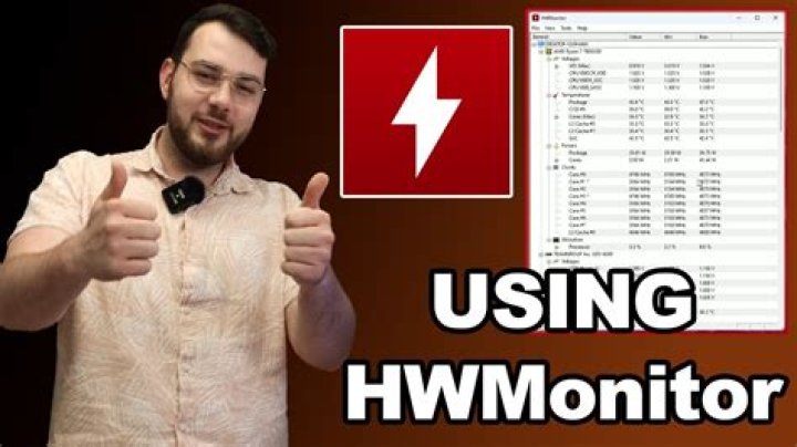 The interface of HWMonitor