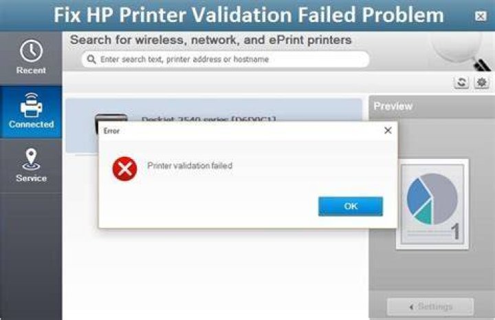 The uninstaller printer validation failed